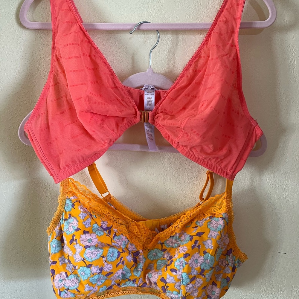 Savage x Fenty 2 bras, both 2X, new